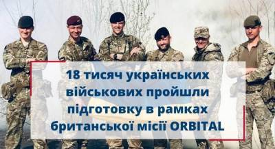 Британские инструкторы за пять лет подготовили свыше 18 тысяч украинских военных