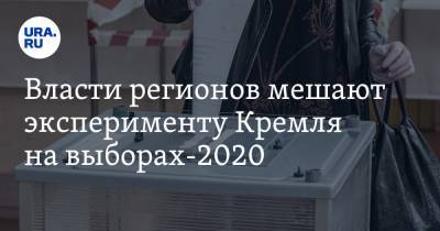 Власти регионов мешают эксперименту Кремля на выборах-2020
