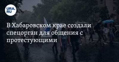 В Хабаровском крае создали спецорган для общения с протестующими