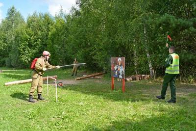 В Смоленской области определили лучшего лесного пожарного
