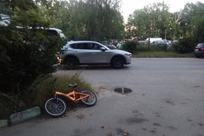 В Рязани десятилетний велосипедист столкнулся с кроссовером