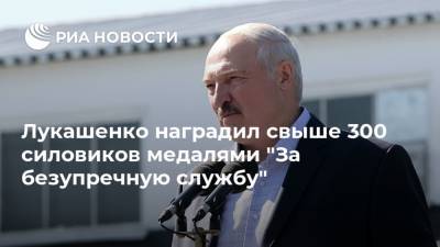 Лукашенко наградил свыше 300 силовиков медалями "За безупречную службу"