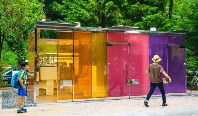 С видом на природу: в парках Токио появились прозрачные туалеты