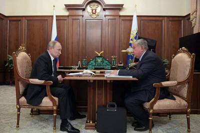 Путин провел встречу с главой «Роснефти»