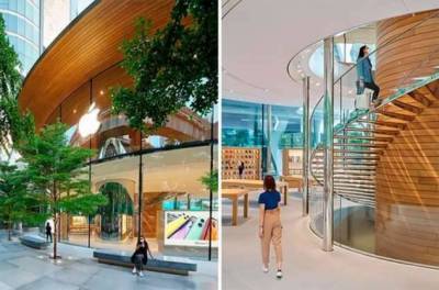 Необычный дизайн нового магазина Apple в Таиланде