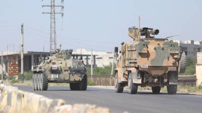 Семен Еремин - Видео: российско-турецкий патруль был атакован боевиками в Сирии - 5-tv.ru - Россия - Сирия - Турция