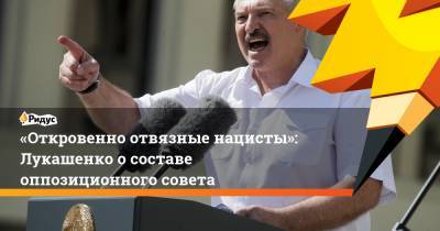 «Откровенно отвязные нацисты»: Лукашенко осоставе оппозиционного совета