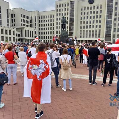 Очередной митинг протеста проходит в Минске у Дома правительства