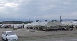 400 человек вывезены в Азербайджан из палаточного лагеря близ Куллара