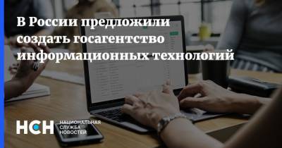 В России предложили создать госагентство информационных технологий