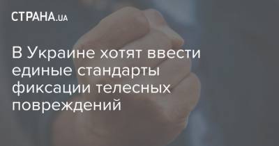 Ирина Венедиктова - В Украине хотят ввести единые стандарты фиксации телесных повреждений - strana.ua - Украина