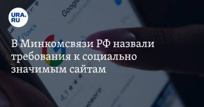В Минкомсвязи РФ назвали требования к социально значимым сайтам. Доступ к ним будет бесплатным