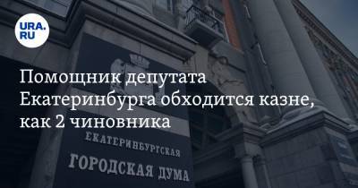 Помощник депутата Екатеринбурга обходится казне, как 2 чиновника