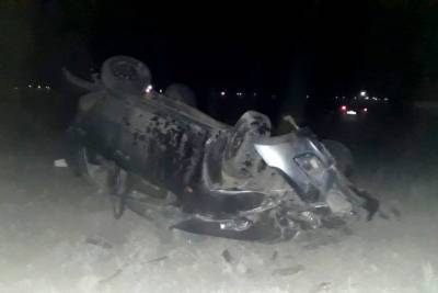 В Астраханской области в ДТП погиб водитель опрокинувшегося автомобиля