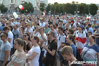 Шахтеры вышли на митинг в центр Солигорска