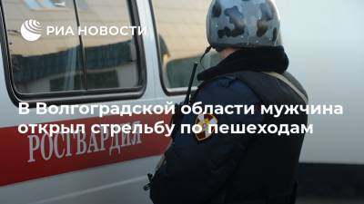 В Волгоградской области мужчина открыл стрельбу по пешеходам