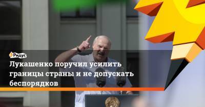 Лукашенко поручил усилить границы страны инедопускать беспорядков