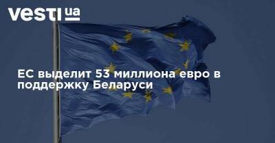 ЕС выделит 53 миллиона евро в поддержку Беларуси
