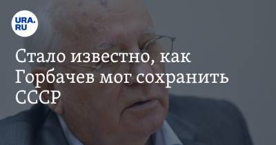 Стало известно, как Горбачев мог сохранить СССР