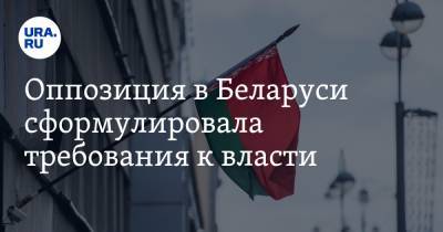 Оппозиция в Беларуси сформулировала требования к власти