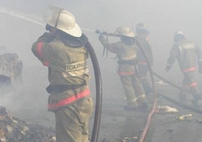 На пожаре в Дашково-Песочне пострадал человек