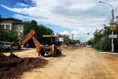 Дорожники начали восстанавливать благоустройство по ул. Бабушкина после замены теплосети