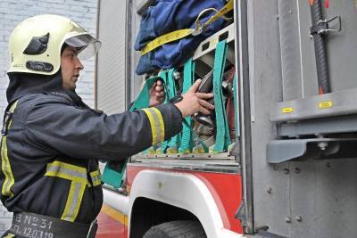 Человек пострадал при пожаре в подмосковном Подольске