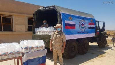 Военные РФ доставили гуманитарную помощь жителям провинции Эс-Сувейда