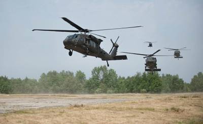 Девять боевых вертолетов ВВС США прибыли в Литву на учения