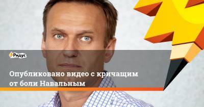 Опубликовано видео с кричащим от боли Навальным