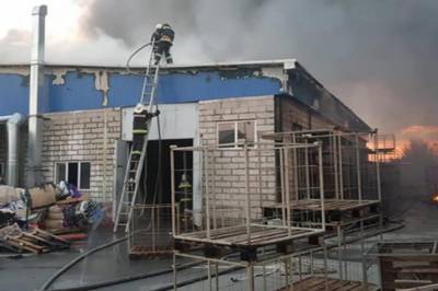 В Харьковской области случился пожар на складе резиновых изделий: огонь уничтожил почти все (фото)