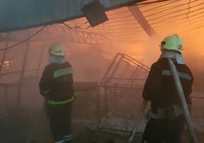 Под Харьковом вспыхнул крупный завод, видео: "Огонь мгновенно охватил..."
