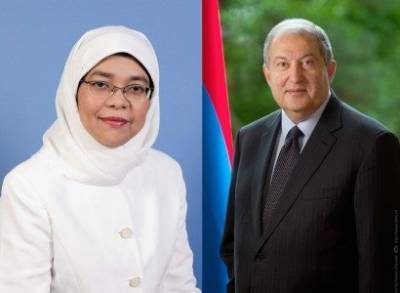 Armenia President has telephone conversation with Singapore colleague