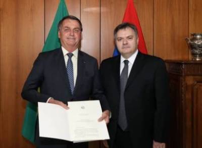 Посол Армении вручил верительные грамоты президенту Бразилии