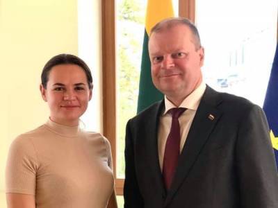 Тихановская обсудила с премьером Литвы вопрос своей безопасности