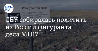 СБУ собиралась похитить из России фигуранта дела MH17