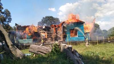 В Житомирской области сгорела церковь 1789 года