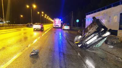 В ночном ДТП погибли пешеход и сбивший его водитель (ФОТО)