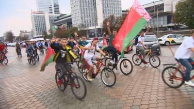 Столичная молодёжь приняла участие в велопробеге «За Беларусь»
