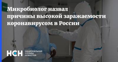 Микробиолог назвал причины высокой заражаемости коронавирусом в России
