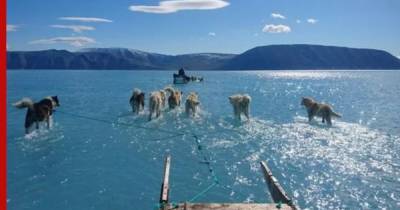 Ледяной щит Гренландии превратился в водный из-за стремительного таяния льда: видео
