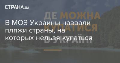 В МОЗ Украины назвали пляжи страны, на которых нельзя купаться