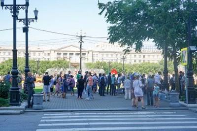 На акции в поддержку Сергея фургала в Хабаровске собрались около 1, 5 тысяч человек