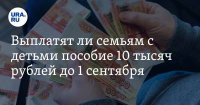 Выплатят ли семьям с детьми пособие 10 тысяч рублей до 1 сентября. Прогнозы экономистов