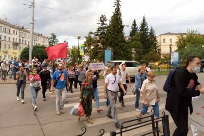 Иркутяне вышли на митинги в поддержку Хабаровска и против врио губернатора
