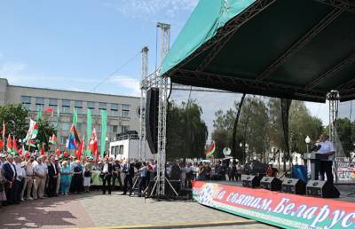 Лукашенко выступил на митинге в Гродно