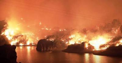 Молнии вызвали сильнейшие пожары в Калифорнии