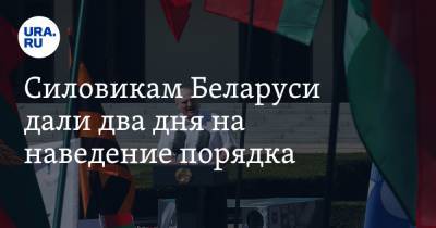 Силовикам Беларуси дали два дня на наведение порядка. «У нас есть списки»