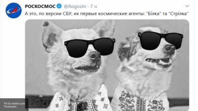 Роскосмос изобразил собак Белку и Стрелку в роли агентов спецслужб Украины