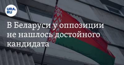 В Беларуси у оппозиции не нашлось достойного кандидата